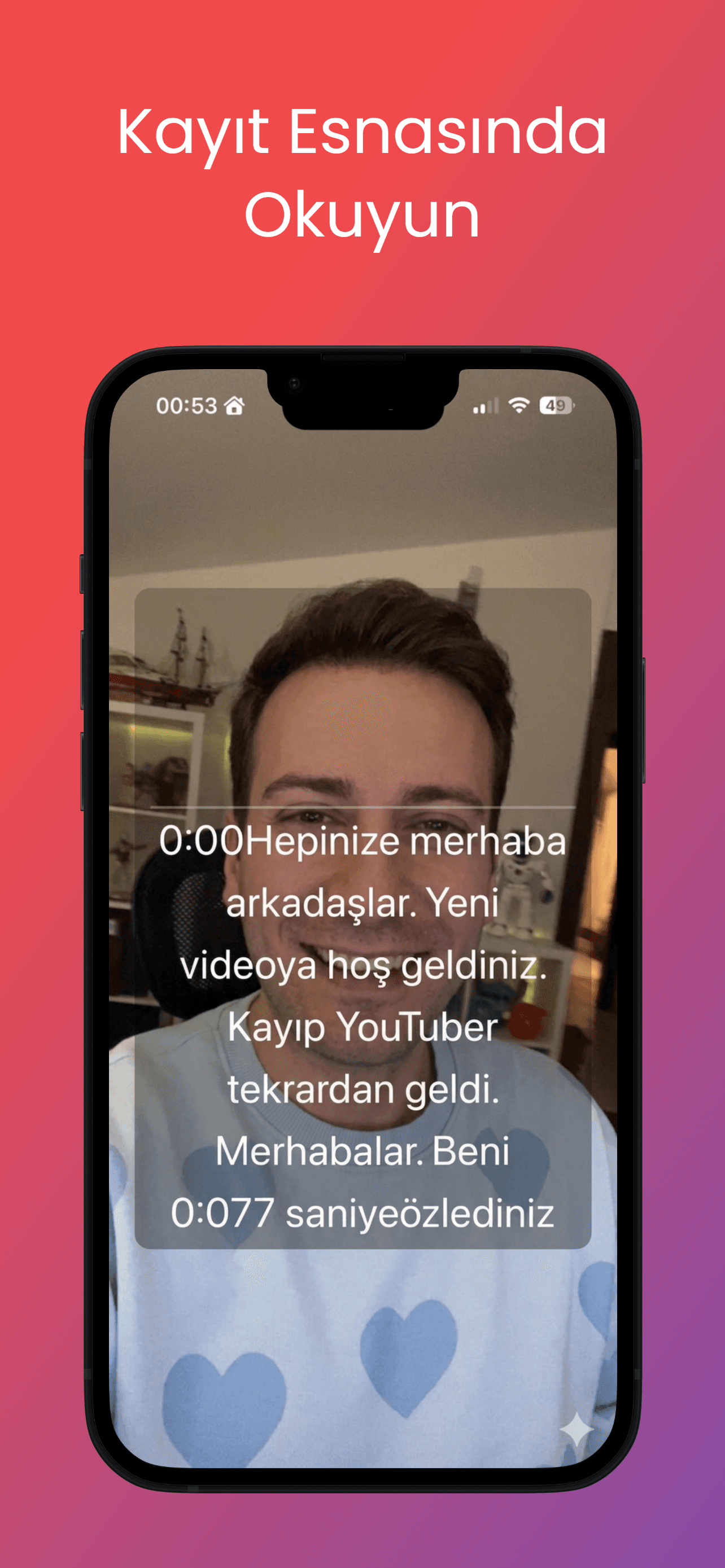 FeedCam - Recording with teleprompter